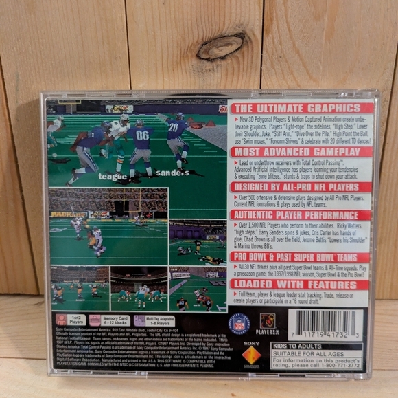 Sony NFL GameDay 98 for PlayStation Game Used - Picture 3 of 8